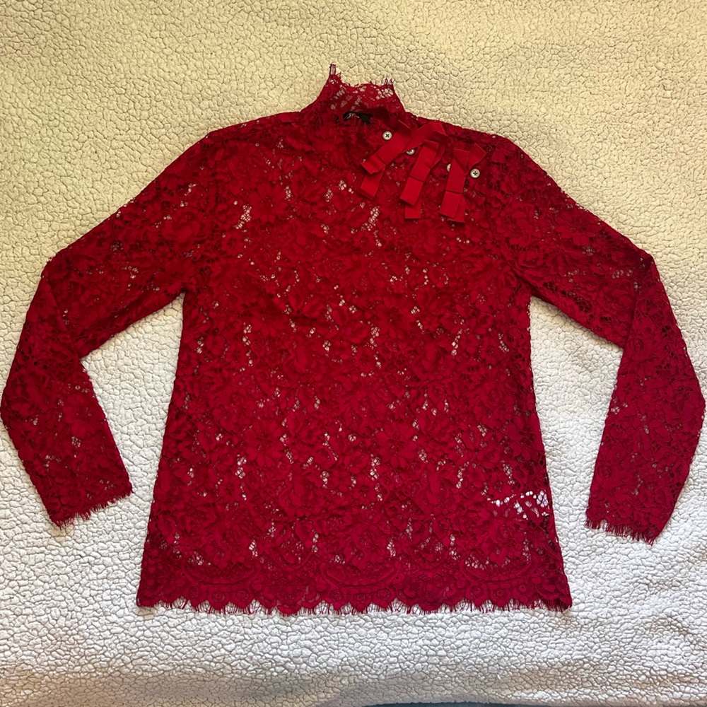 J. Crew Lace Blouse
